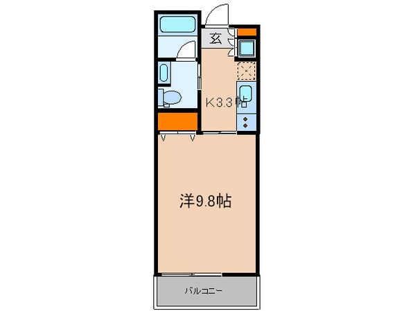 コンフォリア早稲田の物件間取画像